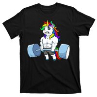 Unicorn Lifting Weights T-Shirt