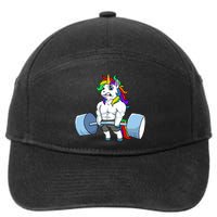 Unicorn Lifting Weights 7-Panel Snapback Hat