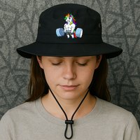 Unicorn Lifting Weights Bucket Hat