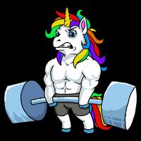 Unicorn Lifting Weights Bucket Hat
