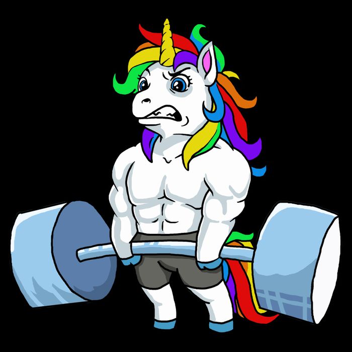 Unicorn Lifting Weights Bucket Hat