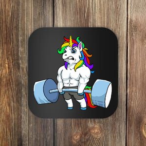 Unicorn Lifting Weights Coaster