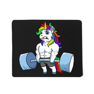 Unicorn Lifting Weights Mousepad