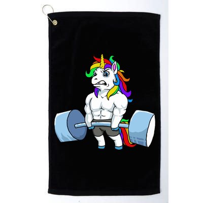 Unicorn Lifting Weights Platinum Collection Golf Towel