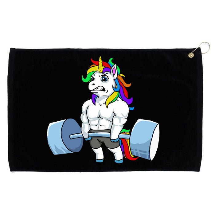 Unicorn Lifting Weights Grommeted Golf Towel