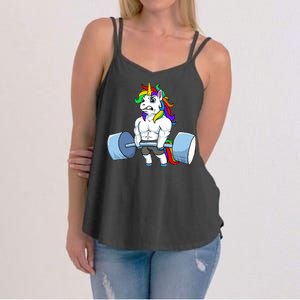 Unicorn Lifting Weights Women's Strappy Tank