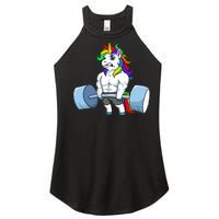 Unicorn Lifting Weights Women's Perfect Tri Rocker Tank