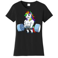 Unicorn Lifting Weights Women's T-Shirt