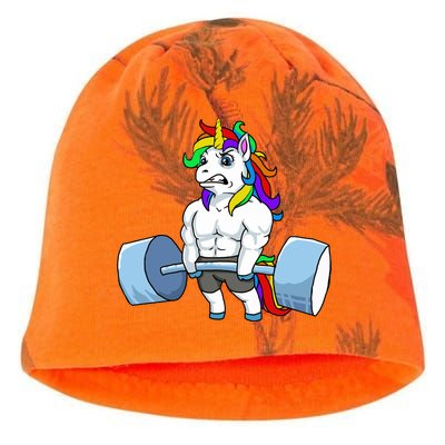 Unicorn Lifting Weights Kati - Camo Knit Beanie