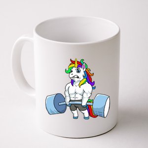 Unicorn Lifting Weights Coffee Mug