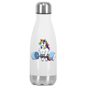 Unicorn Lifting Weights Stainless Steel Insulated Water Bottle