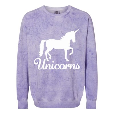Unicorn Logo Colorblast Crewneck Sweatshirt