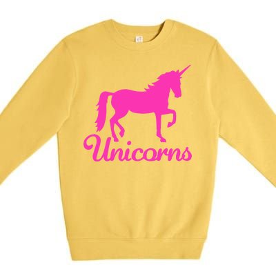 Unicorn Logo Premium Crewneck Sweatshirt