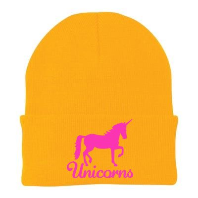 Unicorn Logo Knit Cap Winter Beanie