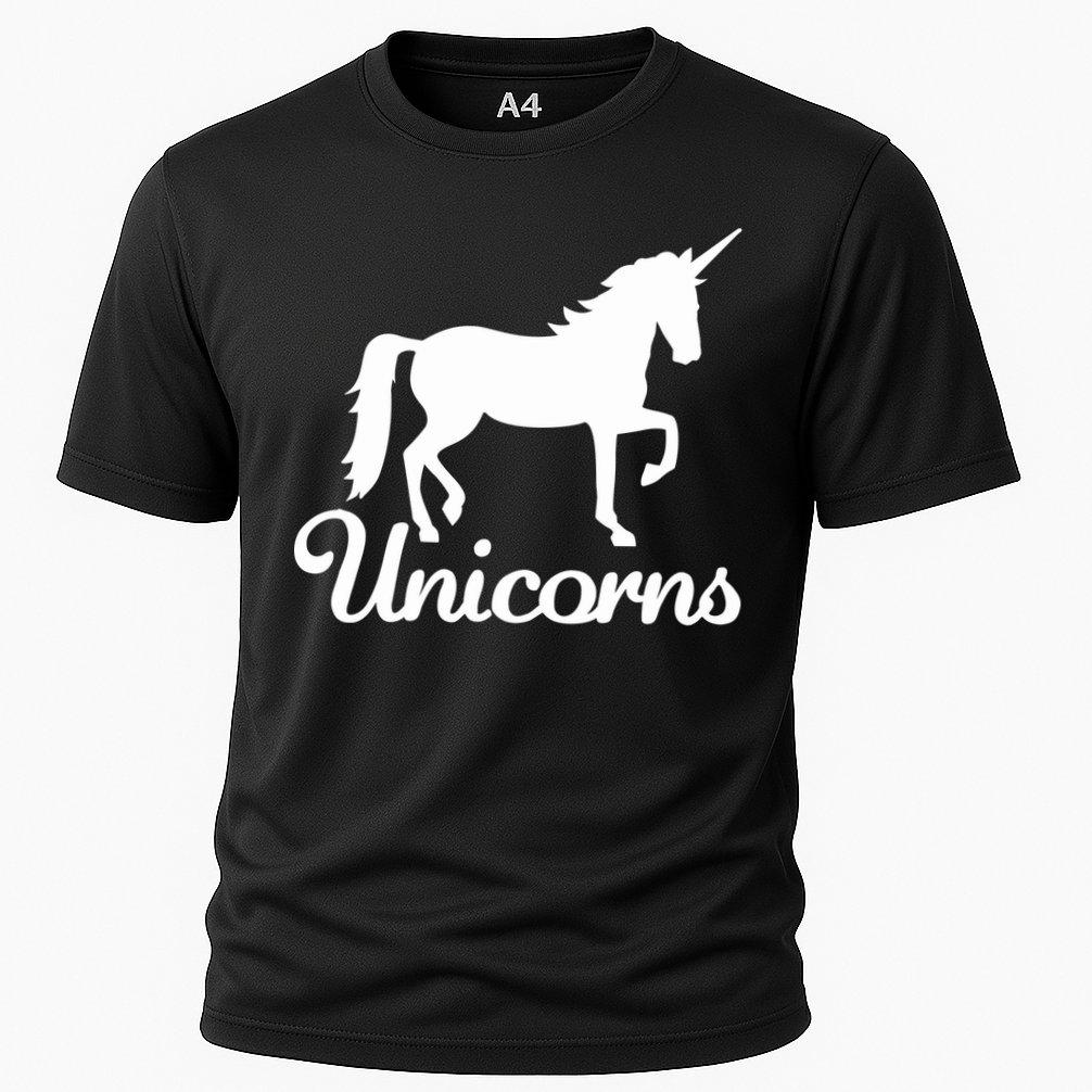 Unicorn Logo Cooling Performance Crew T-Shirt