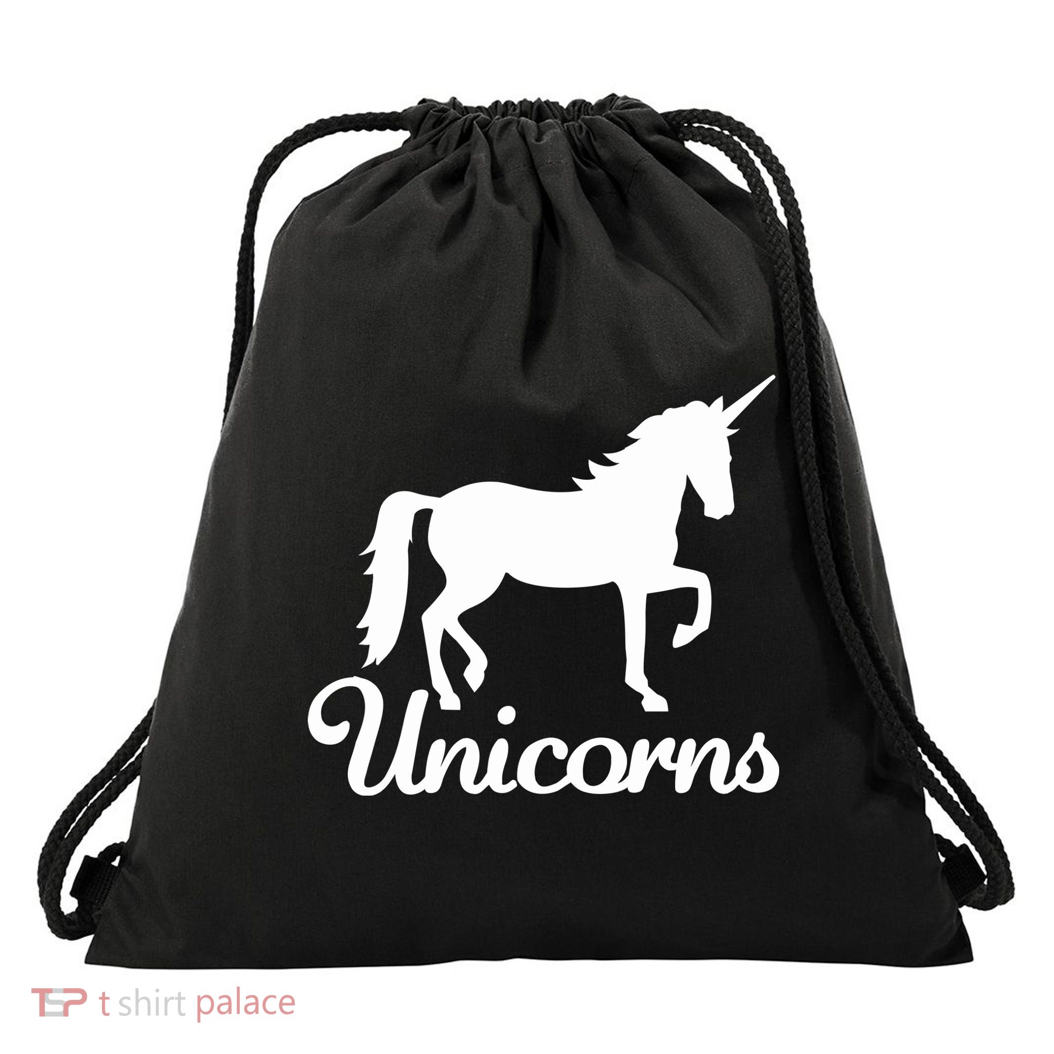 Unicorn Logo Drawstring Bag