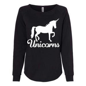 Unicorn Logo Womens California Wash Sweatshirt