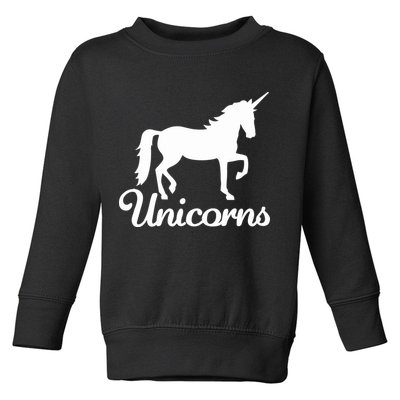 Unicorn Logo Toddler Sweatshirt