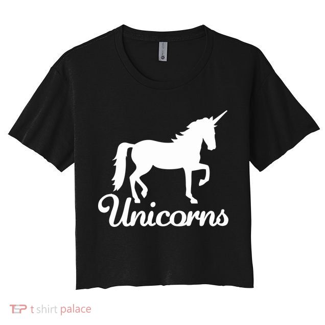 Unicorn Logo Crop Top