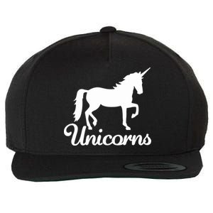 Unicorn Logo Wool Snapback Cap