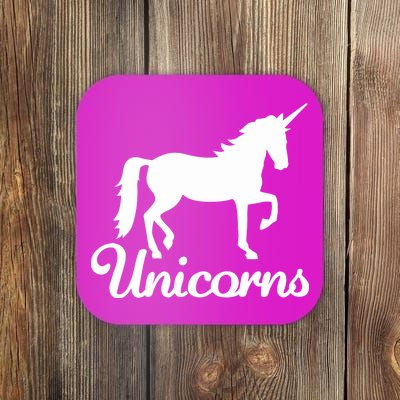 Unicorn Logo Coaster