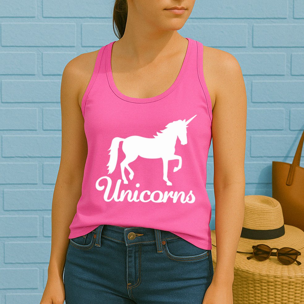 Unicorn Logo Womens Tank Top