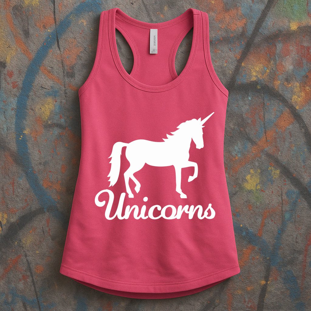 Unicorn Logo Womens Tank Top