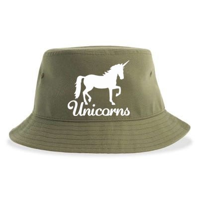 Unicorn Logo Sustainable Bucket Hat