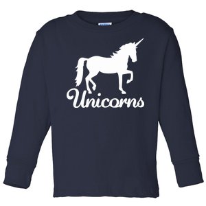 Unicorn Logo Toddler Long Sleeve Shirt