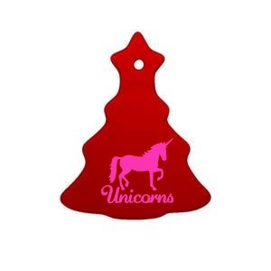 Unicorn Logo Ceramic Tree Ornament