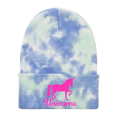 Unicorn Logo Tie Dye 12in Knit Beanie