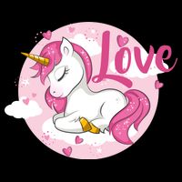 Unicorn Love  Button