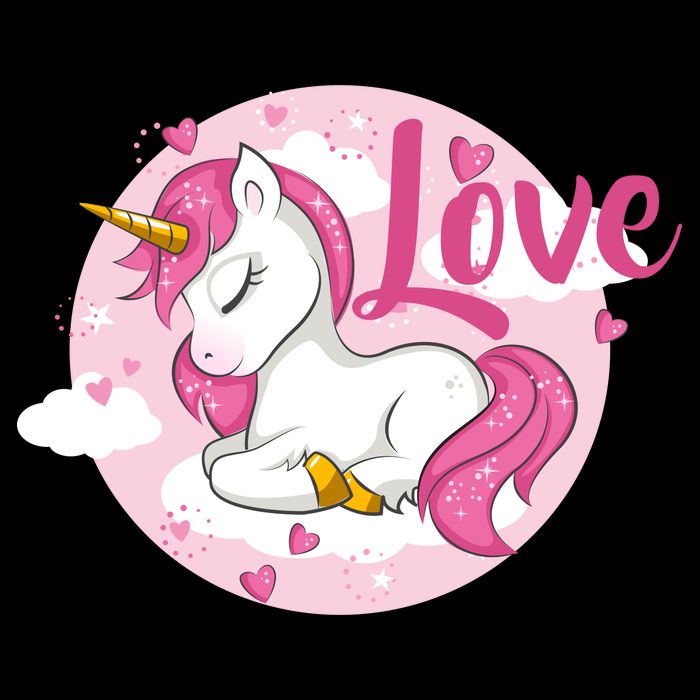 Unicorn Love  Button