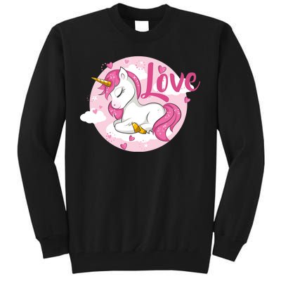 Unicorn Love  Tall Sweatshirt