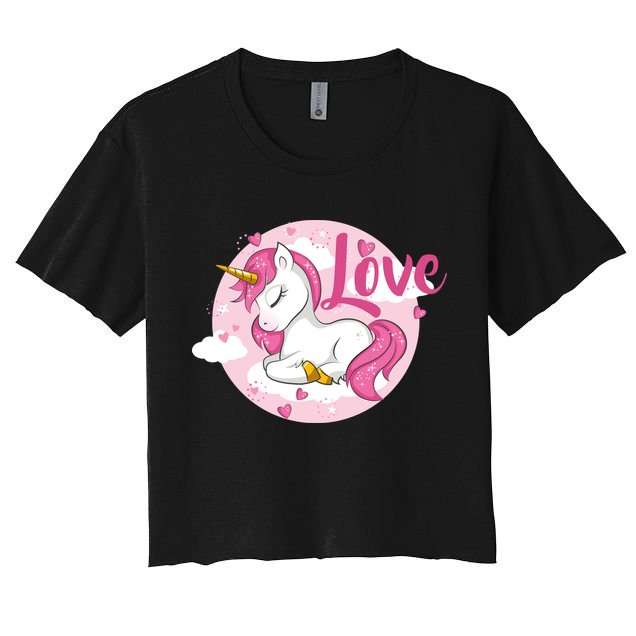 Unicorn Love  Crop Top