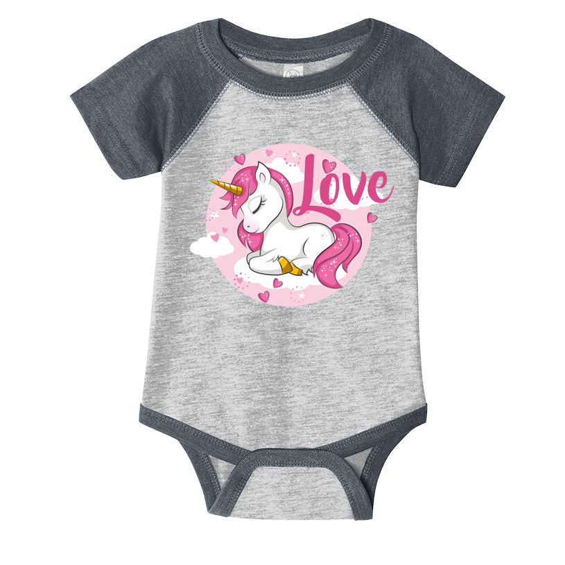 Unicorn Love  Infant Baby Jersey Bodysuit