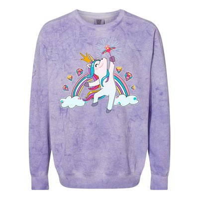 Unicorn Magic Colorblast Crewneck Sweatshirt