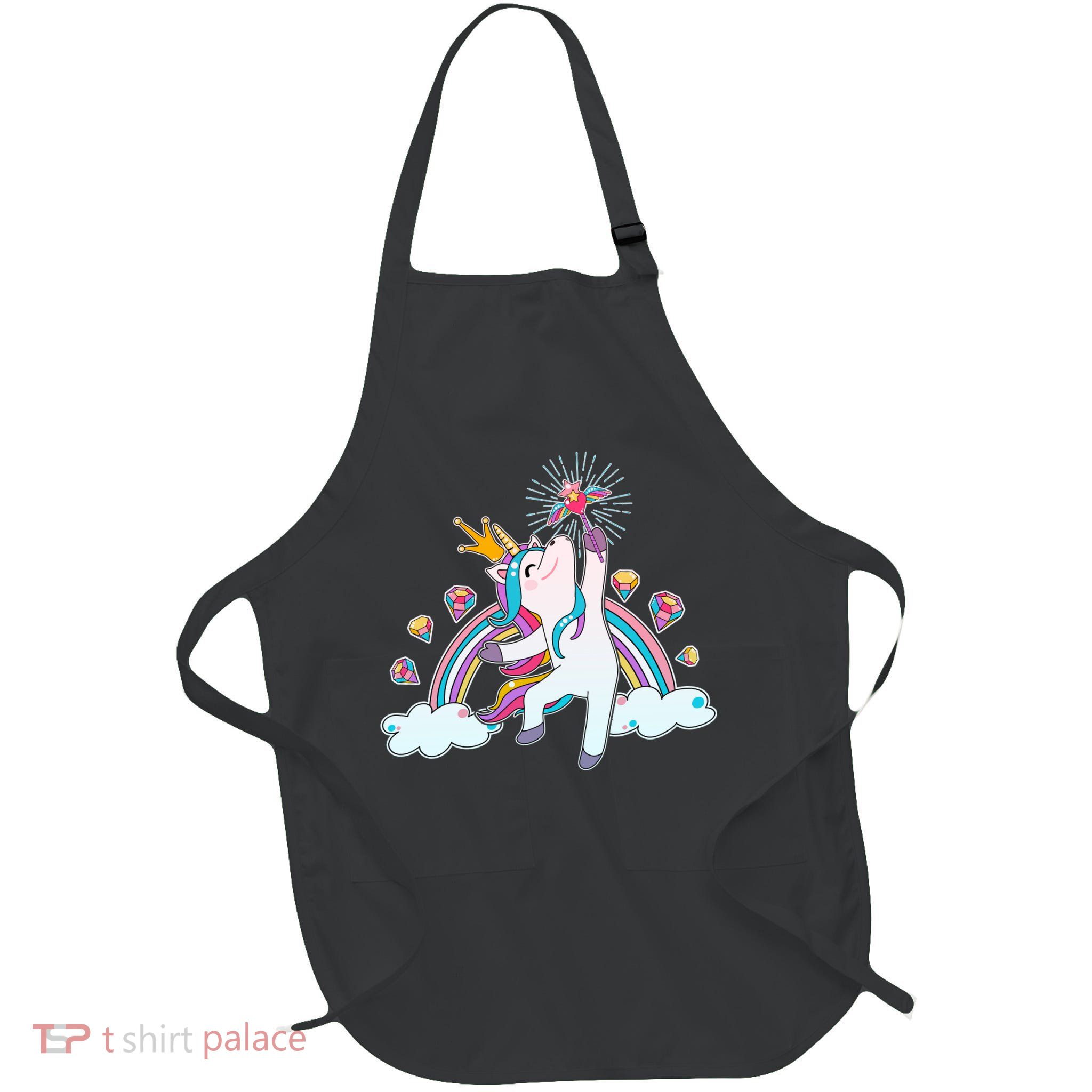 Unicorn Magic Full-Length Apron With Pockets