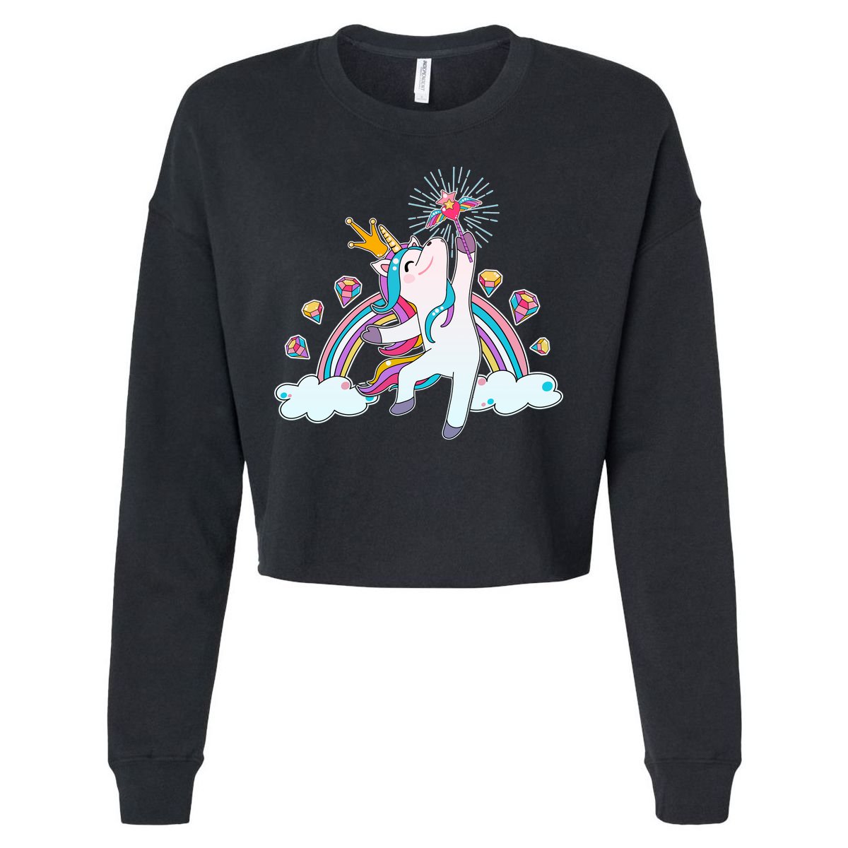 Unicorn Magic Cropped Pullover Crew
