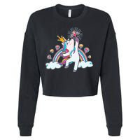 Unicorn Magic Cropped Pullover Crew