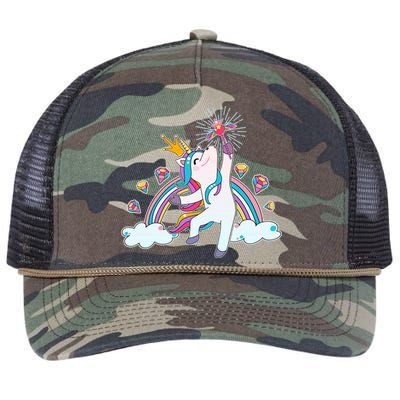 Unicorn Magic Retro Rope Trucker Hat Cap