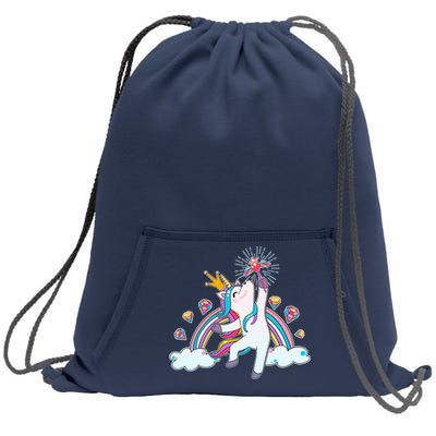 Unicorn Magic Sweatshirt Cinch Pack Bag