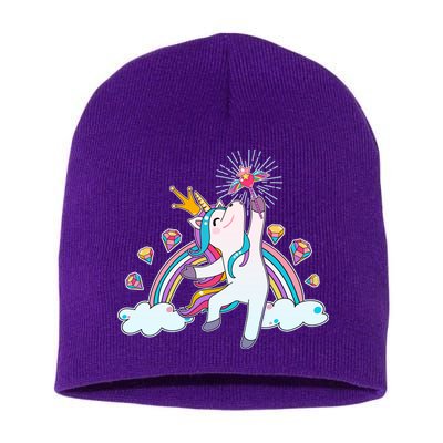 Unicorn Magic Short Acrylic Beanie