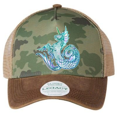 Unicorn Mermaid Hippocampus Legacy Tie Dye Trucker Hat