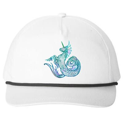 Unicorn Mermaid Hippocampus Snapback Five-Panel Rope Hat