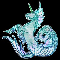 Unicorn Mermaid Hippocampus Wool Snapback Cap