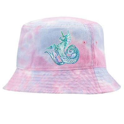 Unicorn Mermaid Hippocampus Tie-Dyed Bucket Hat