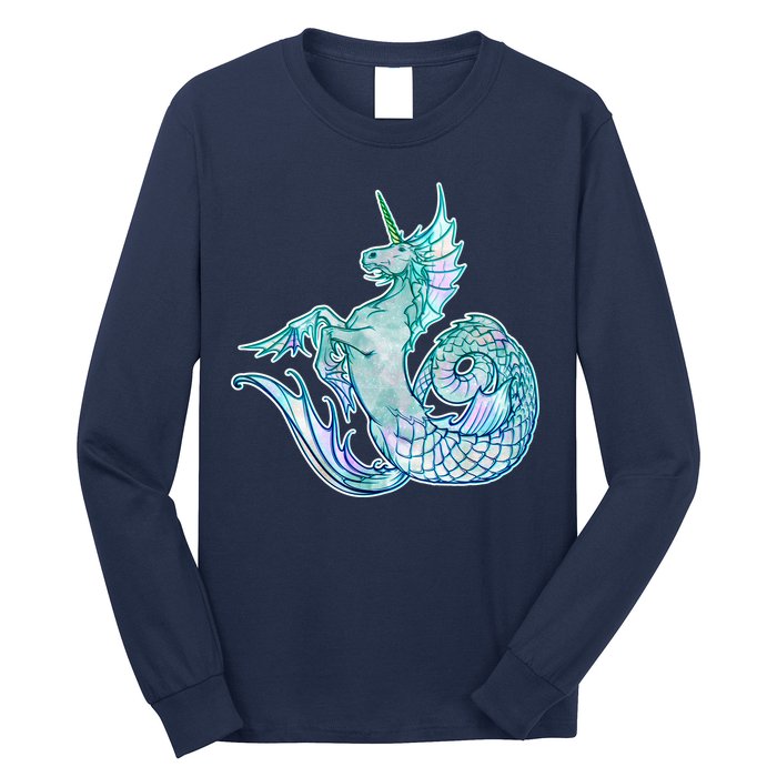 Unicorn Mermaid Hippocampus Long Sleeve Shirt