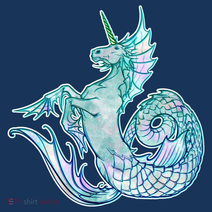 Unicorn Mermaid Hippocampus Button