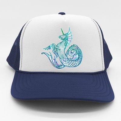 Unicorn Mermaid Hippocampus Trucker Hat